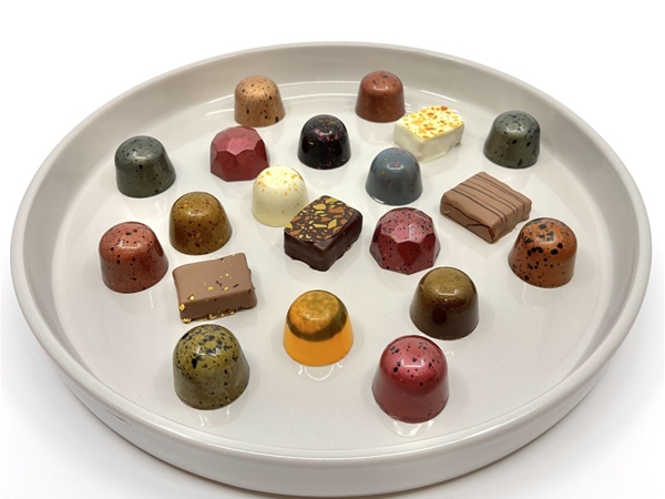 Gemengde bonbons - transparant doosje